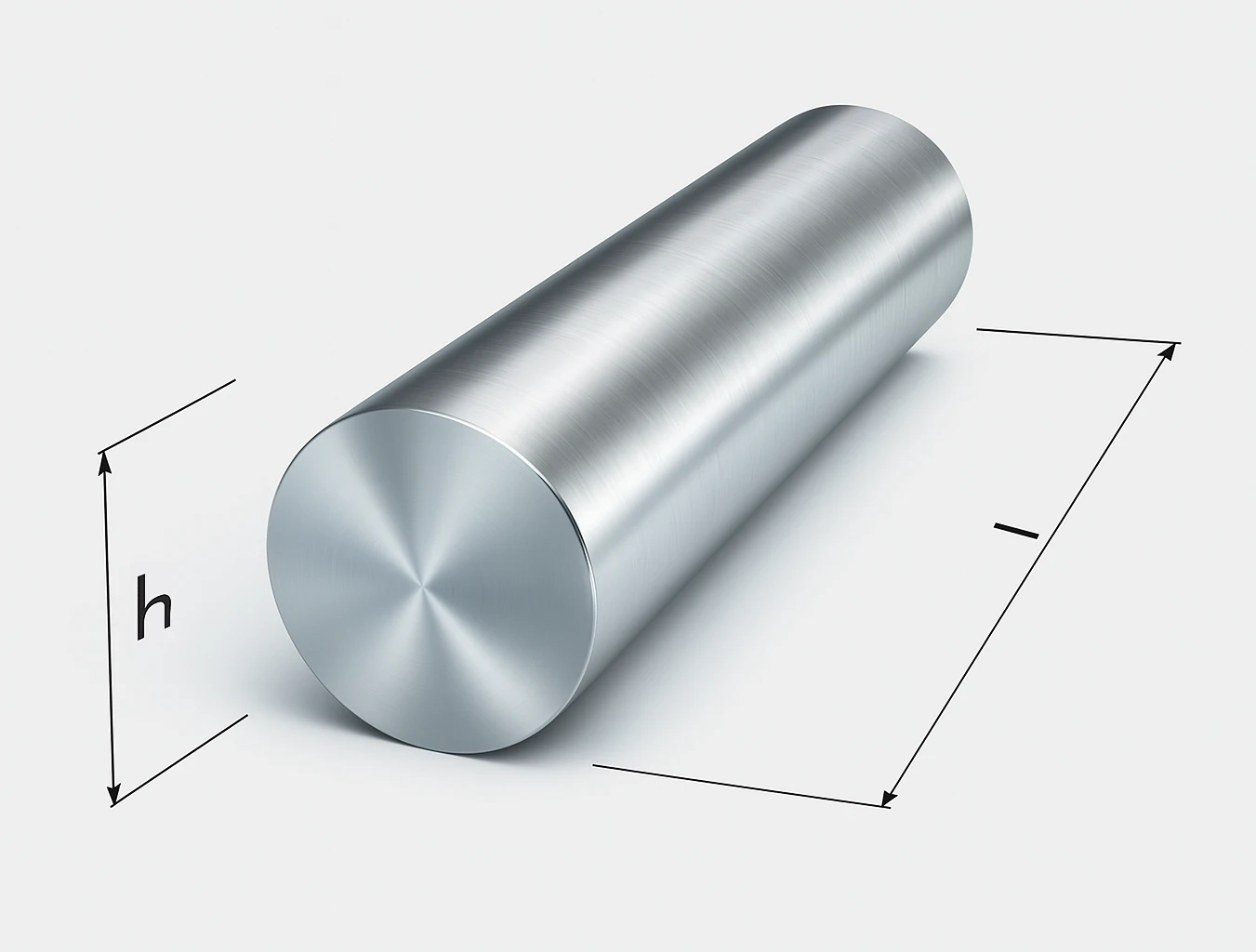 Rysunek techniczny pręta okrągłego